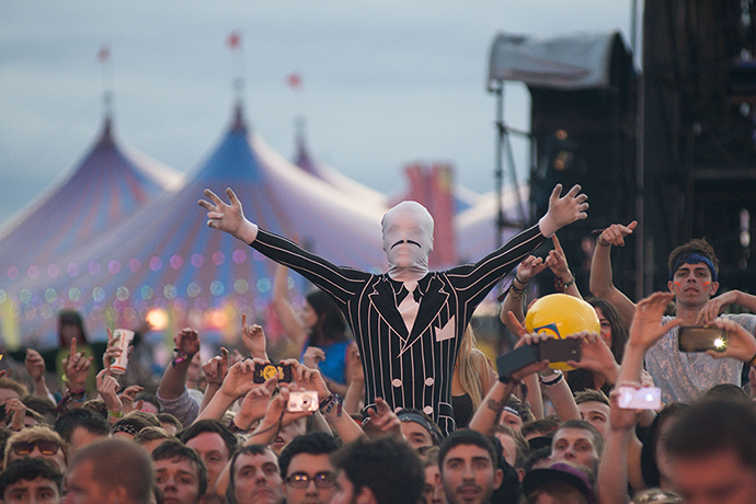 Reading festival: The crowd watch Chase and Status perform at Reading festival