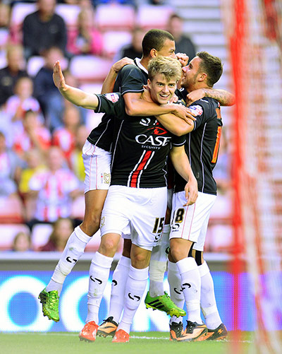 Patrick Bamford celebrates