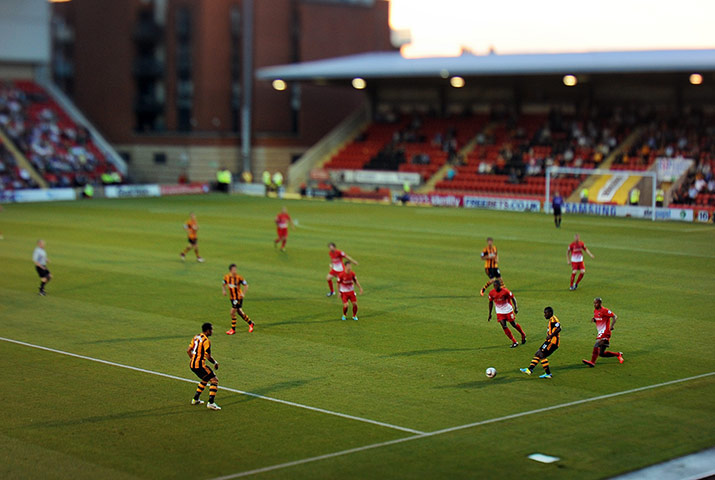 capital one cup: Hull's Aaron McLean in action