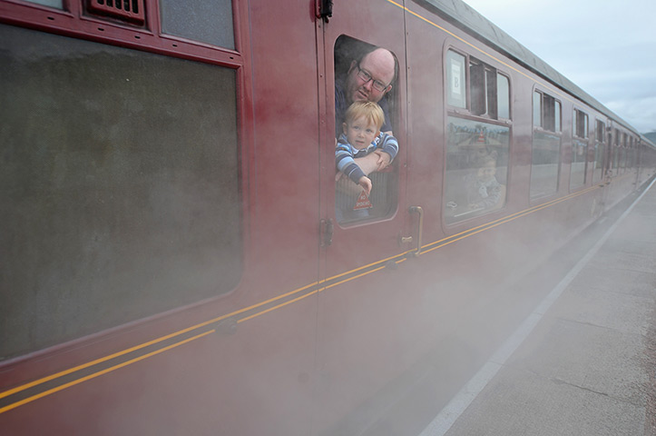 Highland Mainline: Passengers travel on the Strathspey Steam Railway