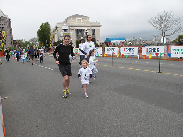 Highlight of your run: dad run with daughter
