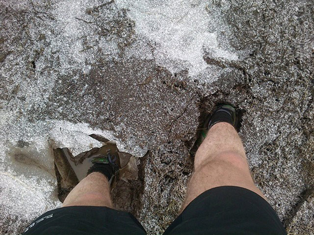Highlight of your run: feet in ice snowdonia
