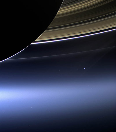 A Month in Space: Cassini’s Pale Blue Dot