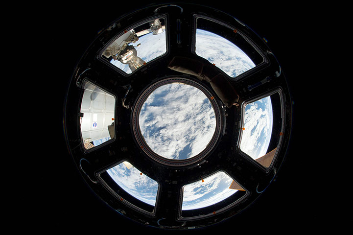 A Month in Space: ISS view on earth