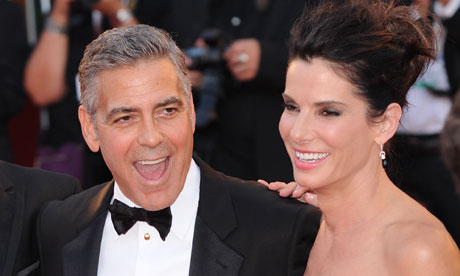 Gravity premiere - Bullock, Clooney