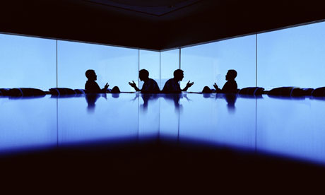 boardroom silhouette businessman  