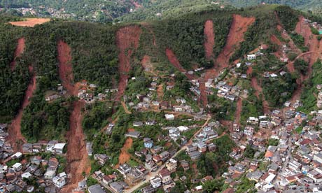 Flood damage in Rio de Janeiro
