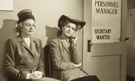 Women wait for interview