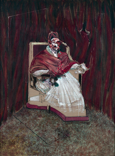 Moore / Bacon : Francis Bacon, Study for a Portrait of Pope Innocent X, 1965  