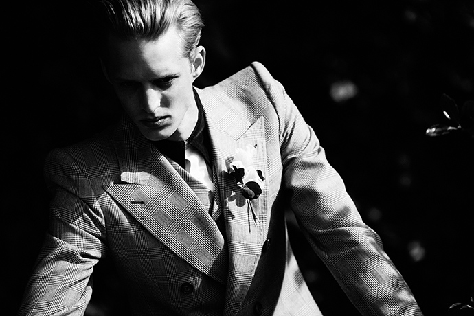 Check suits: Alexander McQueen