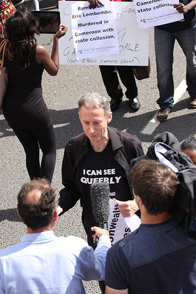 Brighton Pride: Australian-born British political campaigner Peter Tatchell is seen at Prid