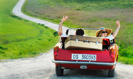 Car in countryside