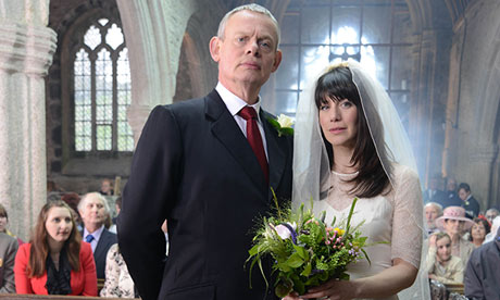 martin doc clunes caroline catz louisa wedding series girlfriend make itv tv aisle down but highlights bells mirror term starting