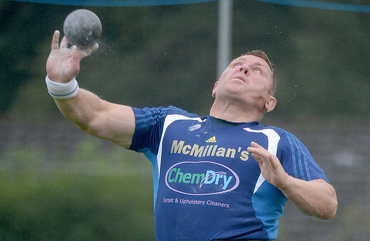 The Annual Cowal Highland Games: shot put