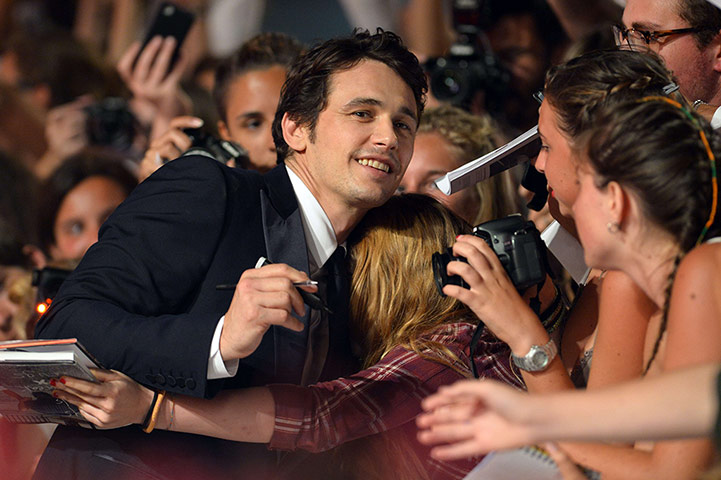 Venice film festival: James Franco arrives for the screening of his film, Child of God