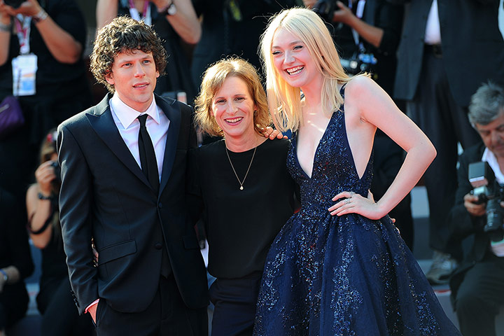 Venice international film festival: Jesse Eisenberg and Dakota Fanning, accompanied by director Kelly Reichardt