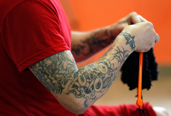 Prison knitting: She trained 18 prisoners sentenced for crimes ranging from armed robbery to