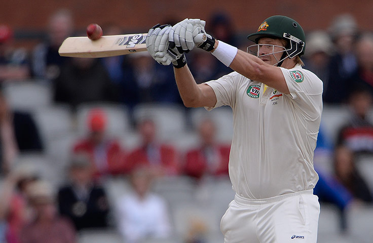 Ashes day four: Watson caught