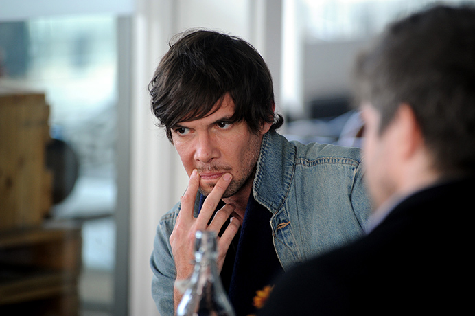 Schmitz Minchin: Actor Toby Schmitz being interviewed at the Sydney Theatre Company