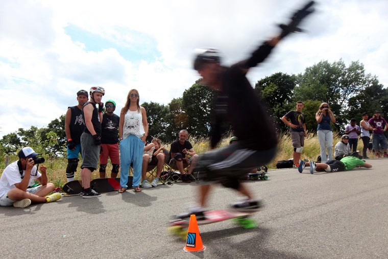 European Slalon Skateboarding Championships. 04/08/2013. Photo by Jonny Weeks for The Guardian.