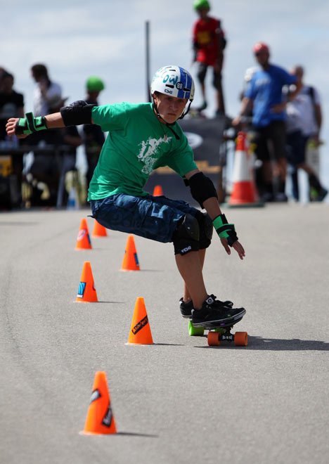 European Slalon Skateboarding Championships. 04/08/2013. Photo by Jonny Weeks for The Guardian.