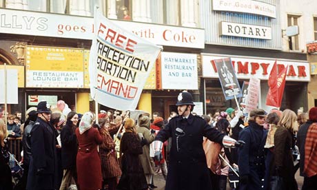A Women's Liberation and Gay Liberation Front demonstration in London in 1971