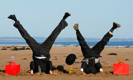 handstands on beach