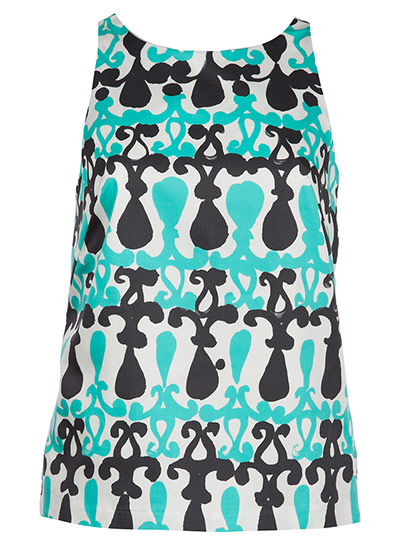 Sleeveless vests: Printed Vest