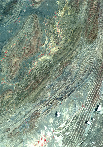 Satelitte Eye on Earth: The Sulaiman fold-thrust belt in northwestern Pakistan