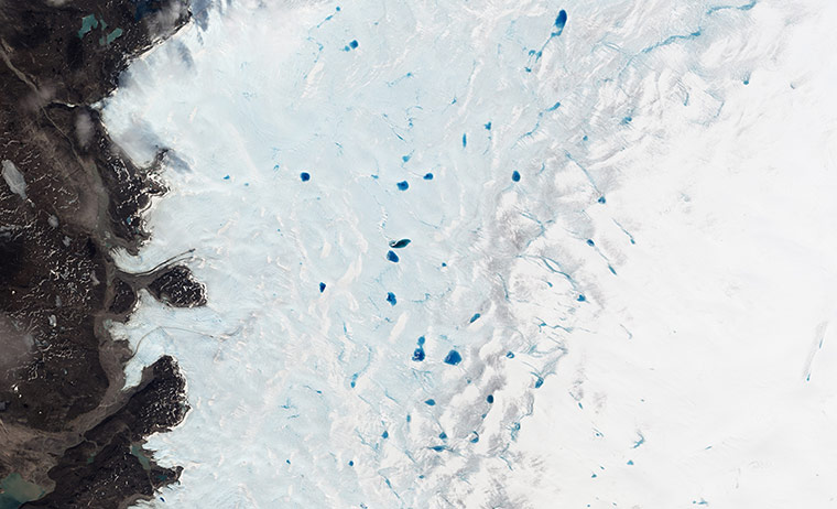 Satelitte Eye on Earth: Greenland’s Summer Melt Underway