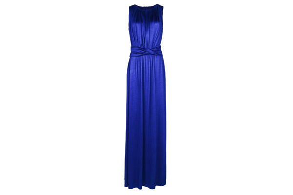 Eid clothes: Eid clothes draped blue maxi dress by Mango