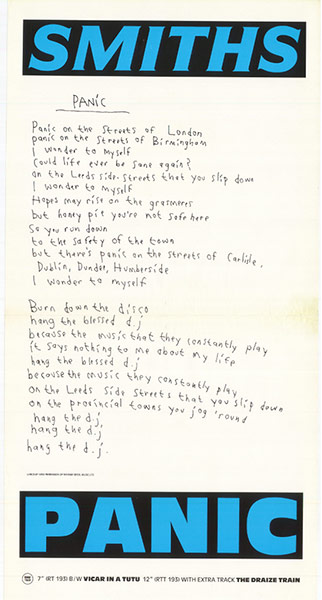 The Smiths : Panic 