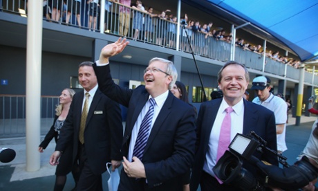 Kevin Rudd in Brisbane earlier this week.