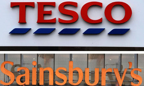Tesco Sainsbury's price promise advertising row