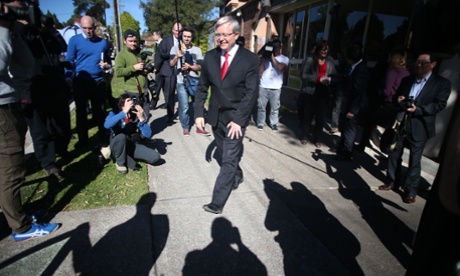 Prime minister Kevin Rudd at Ryde Uniting Church in the electorate of Bennelog in Sydney's West
