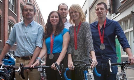 Guardian cyclists Ride London