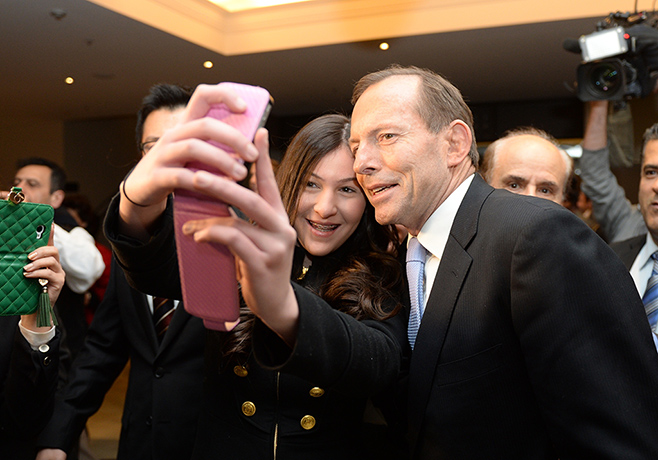 Week 1: Tony Abbott selfie