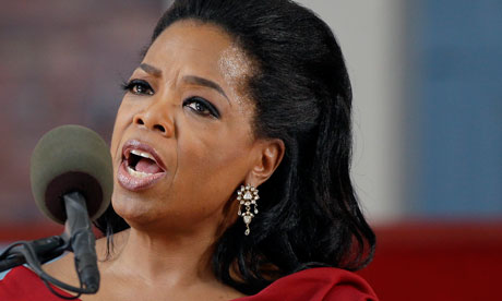 'Billionaire Oprah is a household name but this didn't stop the staff in a Zurich shop assuming she couldn't afford the bag she wanted.' Photograph: Elise Amendola/AP
