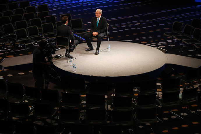 Labor Launch: Rudd gives interview