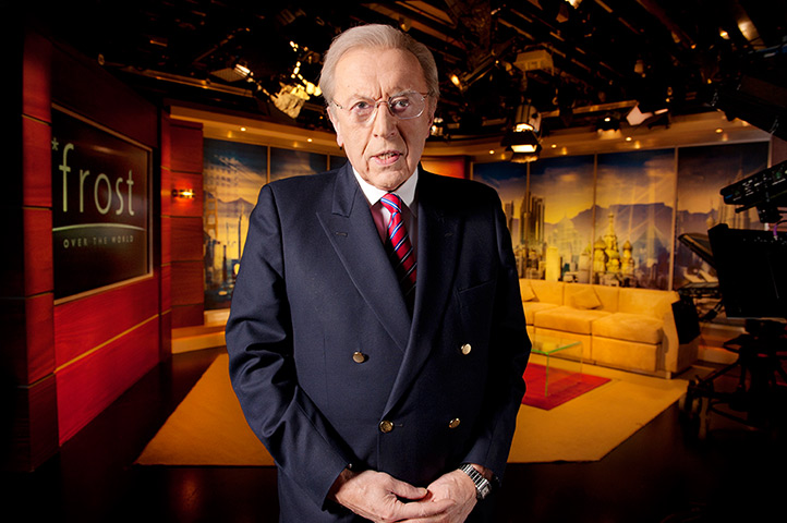 Sir David Frost: Sir David Frost in the studio at al Jazeera English, 2012