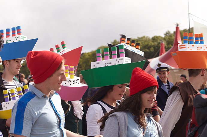 Bestival: Bestival revllers party in nautical themed fancy dress