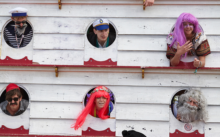 Bestival: Festival goers at Bestival