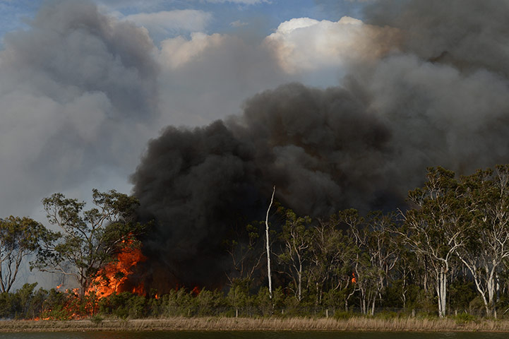 Australia wildfires: A bushfire comes within 200m of houses