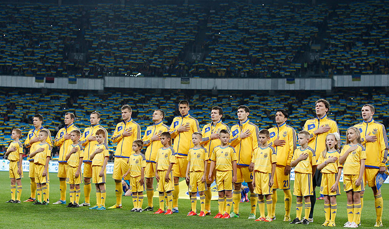 Ukraine v England: Ukraine team