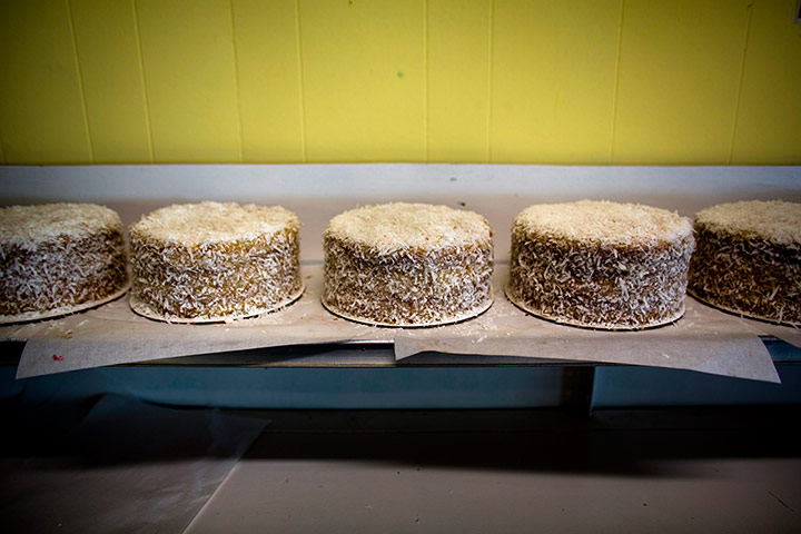 Smith Island : Newly-made 10-layer Smith Island cakes