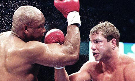 Tommy Morrison, right, fight George Foreman in 1993