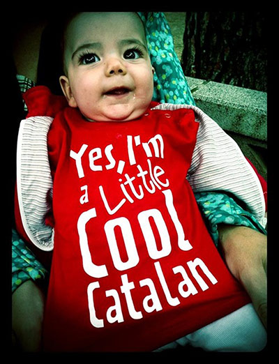 National Catalan day: cool Catalan baby