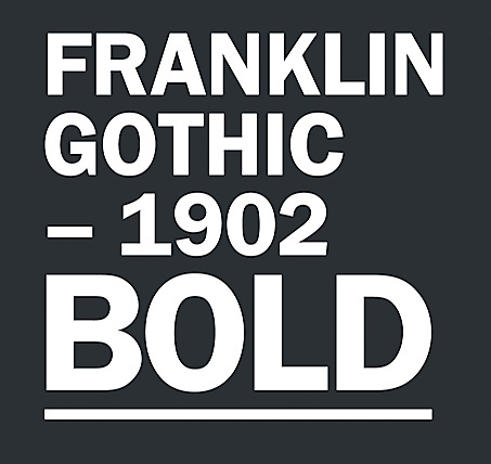 10 best: Franklin Gothic