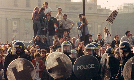 Poll tax demonstration