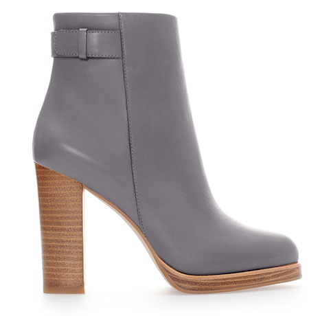 Wish list: Grey shoes:: Heeled boot